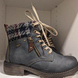 Spring Step Boots with plaid ankle